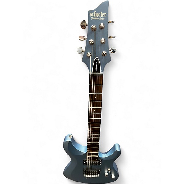 Used Schecter Guitar Research C-6 Deluxe Ice Blue Metallic Solid Body Electric Guitar