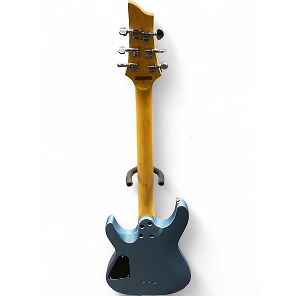 Used Schecter Guitar Research C-6 Deluxe Ice Blue Metallic Solid Body Electric Guitar