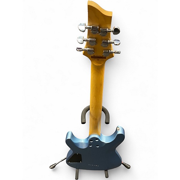 Used Schecter Guitar Research C-6 Deluxe Ice Blue Metallic Solid Body Electric Guitar