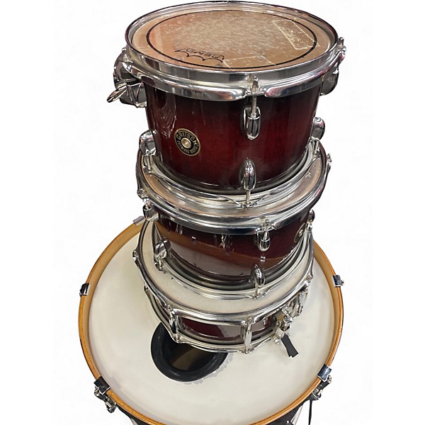 Used Gretsch Drums 7 Piece Catalina Maple Dark Cherry Burst Drum Kit