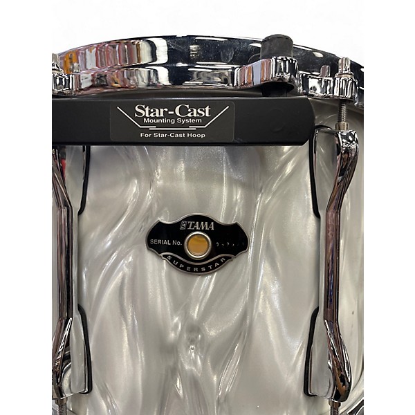 Used TAMA 5 Piece Superstar Pearl White Drum Kit