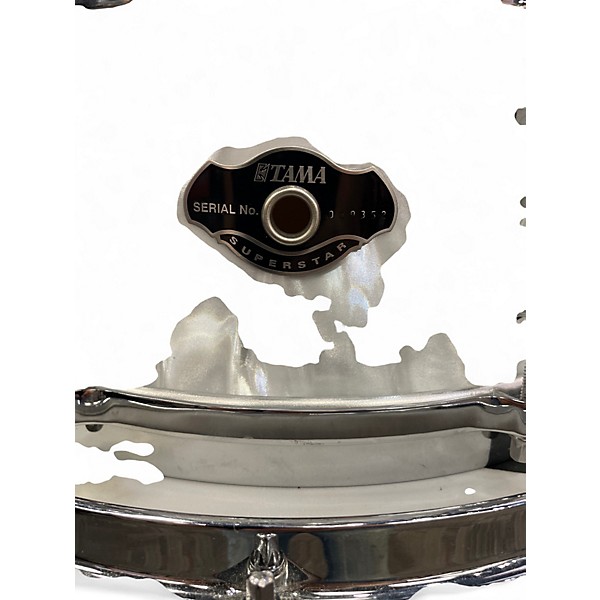 Used TAMA 5 Piece Superstar Pearl White Drum Kit