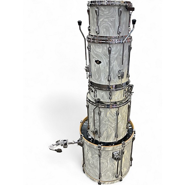 Used TAMA 5 Piece Superstar Pearl White Drum Kit