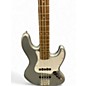Used Squier Affinity Jazz Bass Metallic Silver Electric Bass Guitar
