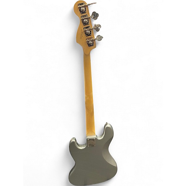 Used Squier Affinity Jazz Bass Metallic Silver Electric Bass Guitar