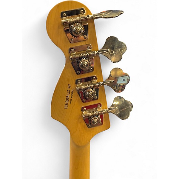 Used Squier Affinity Jazz Bass Metallic Silver Electric Bass Guitar