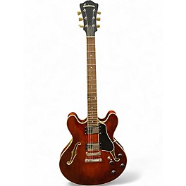 Used Eastman T386 Worn Cherry Hollow Body Electric Guitar