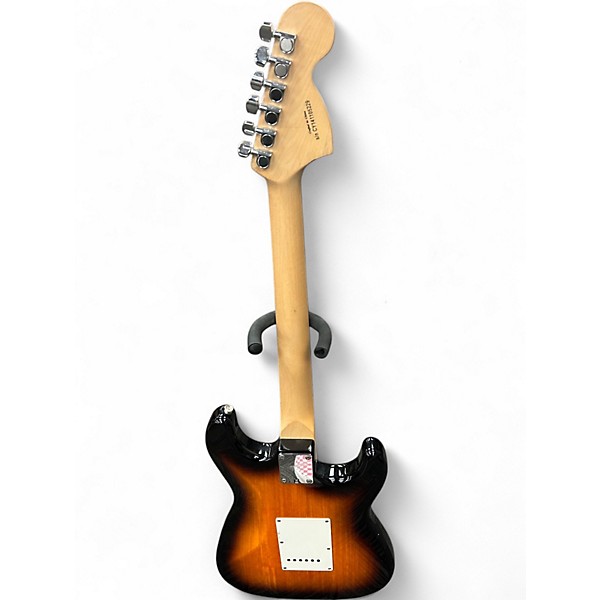 Used Squier Affinity Stratocaster Left Handed 3 Tone Sunburst Electric Guitar