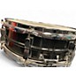 Used Ludwig 14X5 Acrolite Snare Black and Silver Drum
