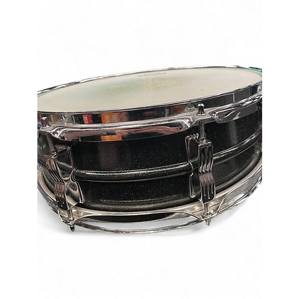 Used Ludwig 14X5 Acrolite Snare Black and Silver Drum
