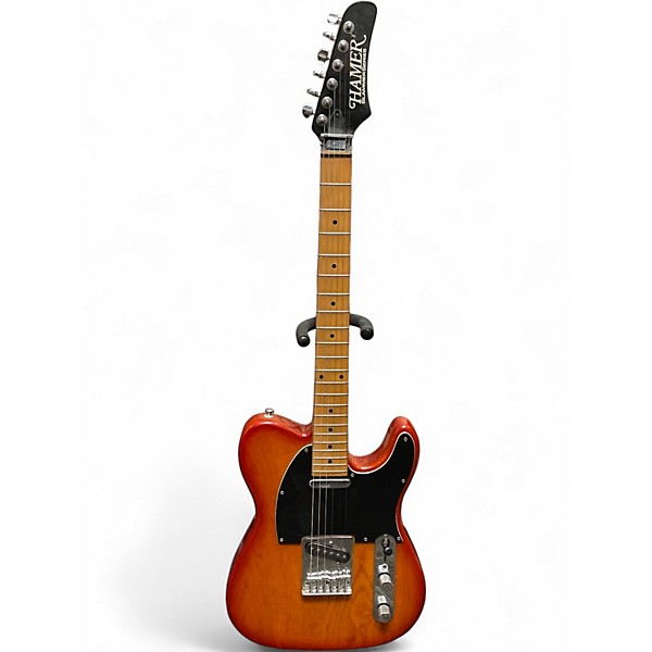 Used Hamer Slammer Series Telecaster Cherry Sunburst Solid Body Electric Guitar