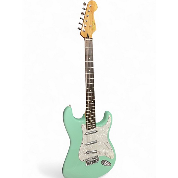 Used Squier Vintage Modified Stratocaster Surf Green Solid Body