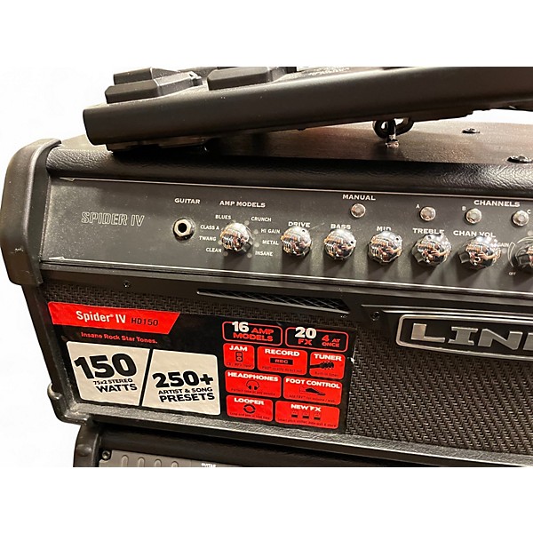 Used Line 6 Spider IV HD150 Solid State Guitar Amp Head