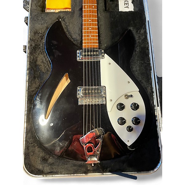 Used Rickenbacker 330 Black Onyx Hollow Body Electric Guitar