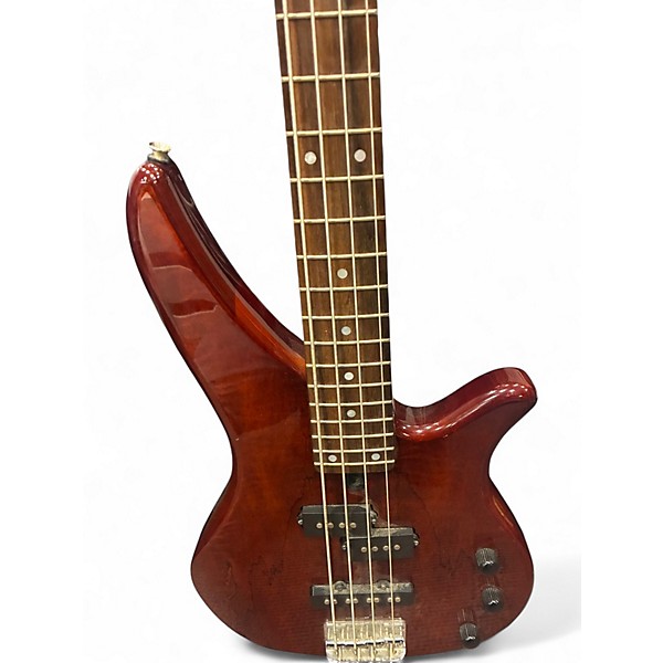 Used Yamaha RBX170EW Spalted Maple Electric Bass Guitar