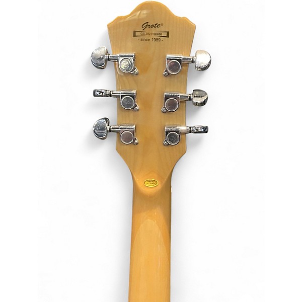 Used Grote JAZZ Cream Solid Body Electric Guitar