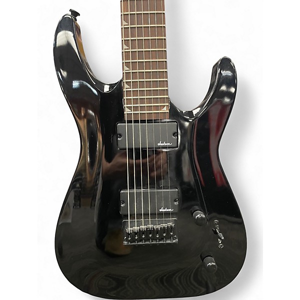 Used 2018 Jackson JS22-7 Dinky 7 String Black Solid Body Electric Guitar