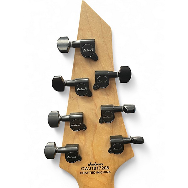 Used 2018 Jackson JS22-7 Dinky 7 String Black Solid Body Electric Guitar