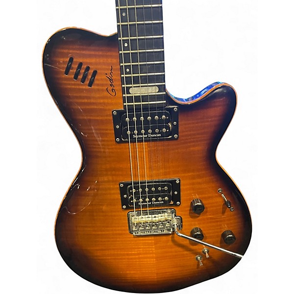 Used Godin LGTX 2 Color Sunburst Solid Body Electric Guitar