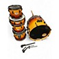 Used Pearl 5 Piece Export ELX Amber Fade Black Hardware Drum Kit thumbnail