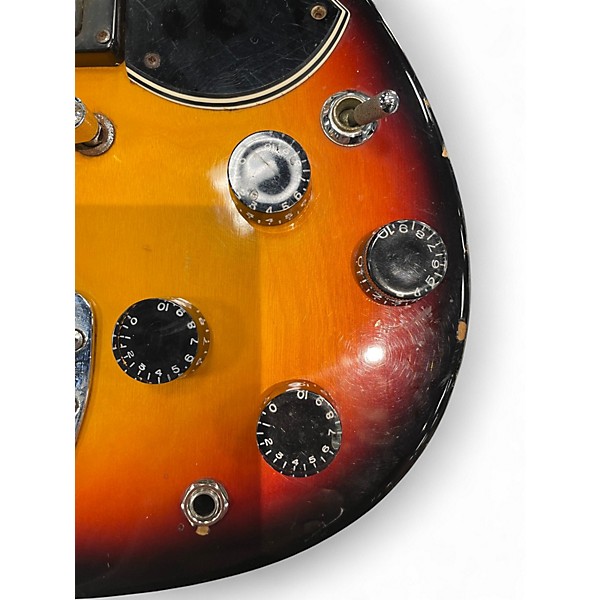 Vintage 1970s Univox U1820 3 Color Sunburst Solid Body Electric Guitar