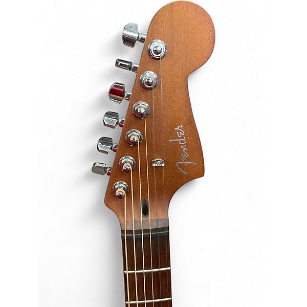 Used 2024 Fender Acoustasonic Jazzmaster Black Acoustic Electric Guitar