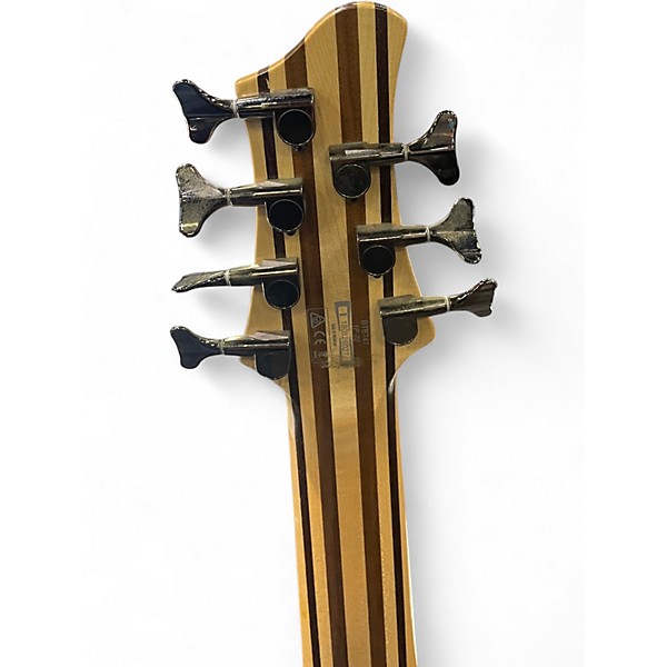 Used Ibanez BTB7 7 String Vintage Natural Electric Bass Guitar