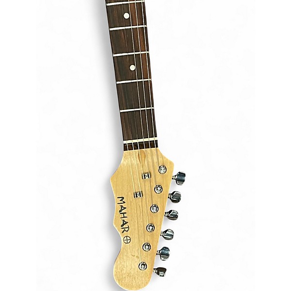 Used Mahar STRATOCASTER Black Solid Body Electric Guitar