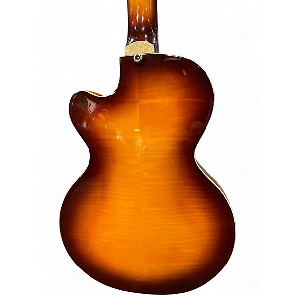 Used Hofner HI-CB 2 Tone Sunburst Electric Bass Guitar