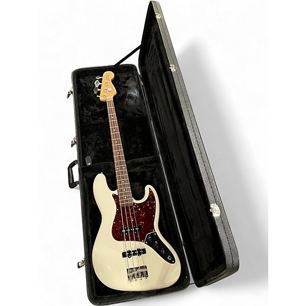 Used Fender 1960S Jazz Bass Olympic White Electric Bass Guitar
