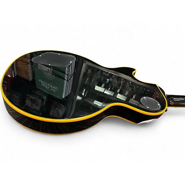 Used Epiphone Joe Bonamassa Les Paul Custom Black and Gold Solid Body Electric Guitar