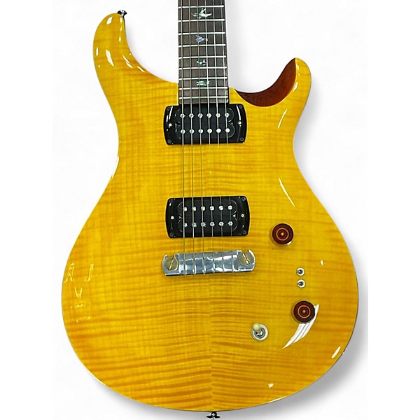 Used PRS SE Custom 24 Amber Tobacco Solid Body Electric Guitar