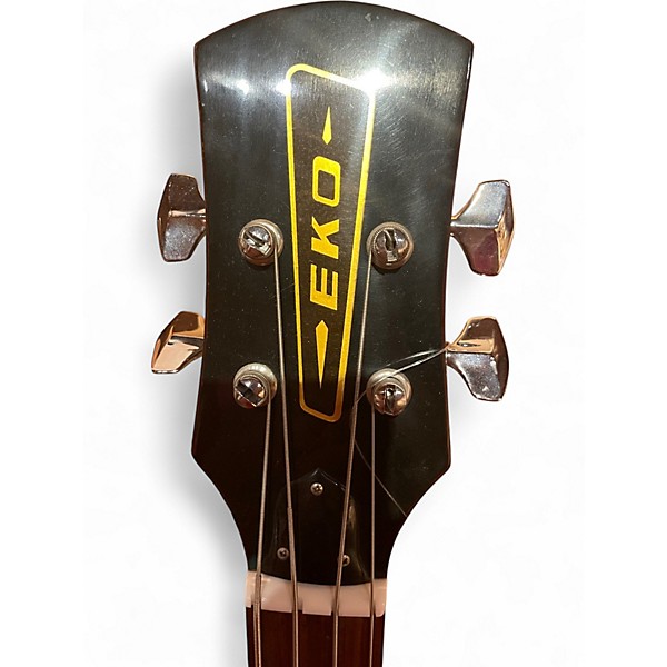 Vintage 1970s EKO BA-4 BASS Natural Acoustic Bass Guitar