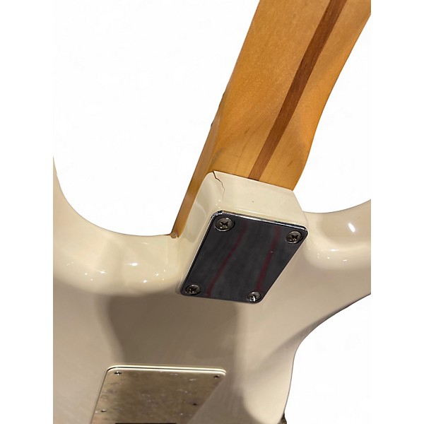 Used 2008 Fender Player Stratocaster Olympic White Solid Body Electric Guitar