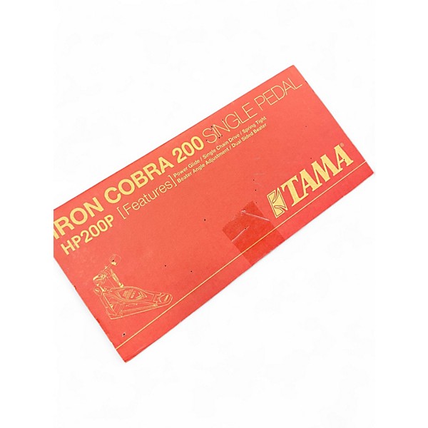 Used TAMA IRON COBRA 200 SINGLE BASS DRUM PEDAL Single Bass Drum Pedal