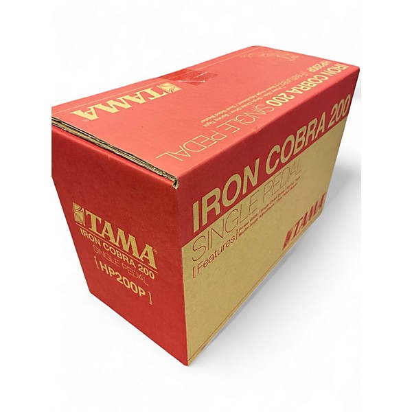 Used TAMA IRON COBRA 200 SINGLE BASS DRUM PEDAL Single Bass Drum Pedal