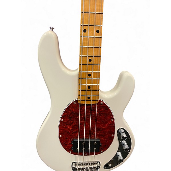 Used Sterling by Music Man STINGRAY 24 White Electric Bass Guitar
