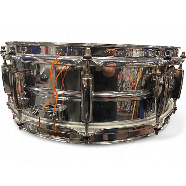 Used Pearl 14X5 Sensitone Snare Metallic Silver Drum