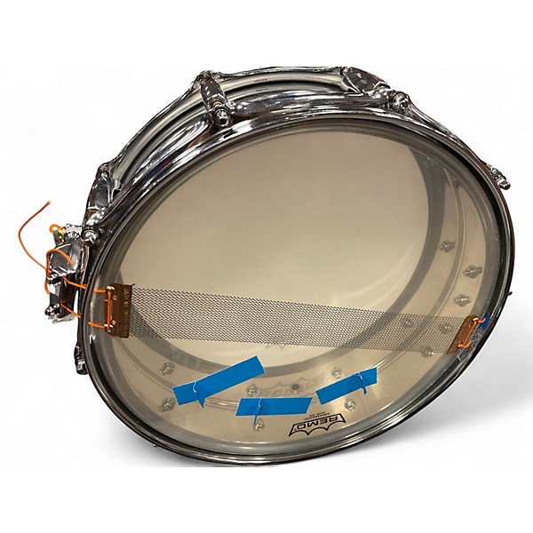 Used Pearl 14X5 Sensitone Snare Metallic Silver Drum