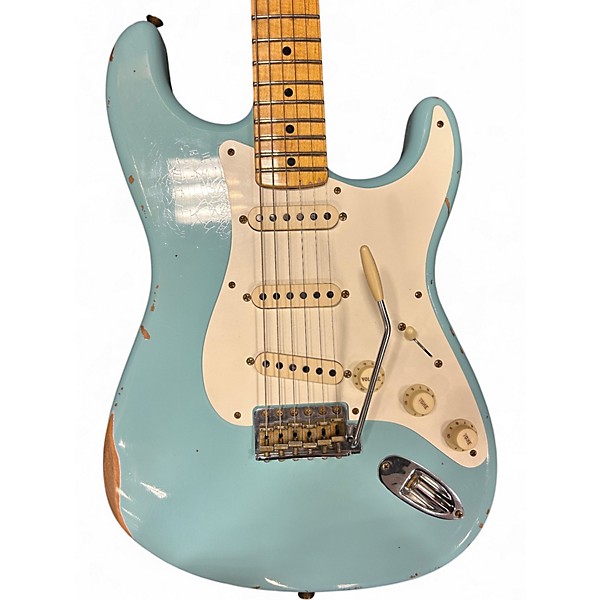 Used 2024 Fender Custom Shop Limited-Edition 57 Stratocaster Relic Daphne Blue Solid Body Electric Guitar