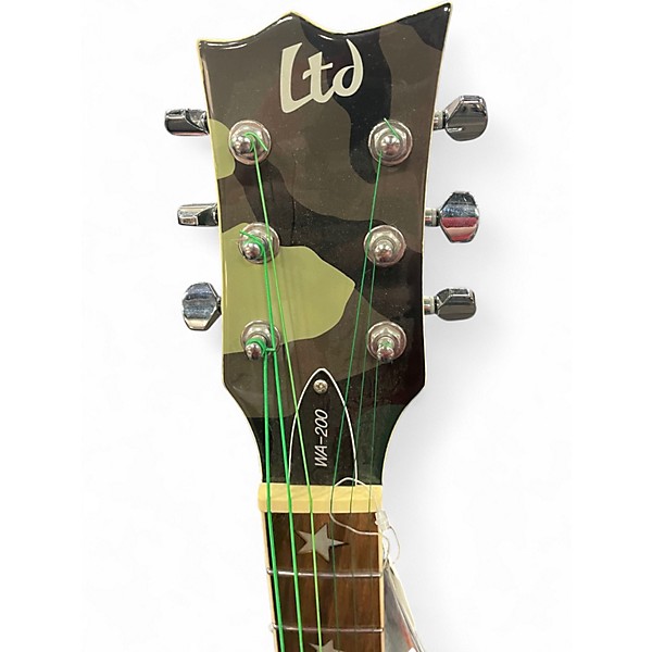 Used ESP LTD WA200 Will Adler Signature Camo Solid Body Electric Guitar
