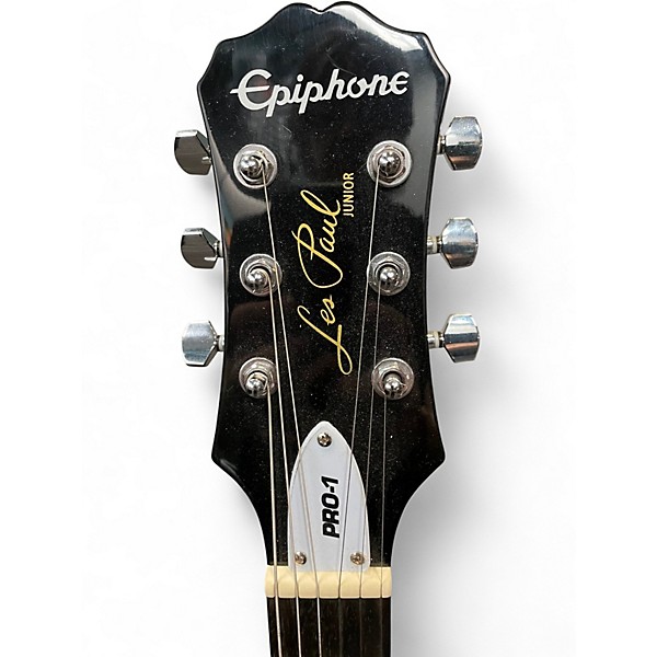 Used Epiphone Les Paul Junior 2 Tone Sunburst Solid Body Electric Guitar