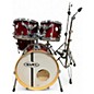 Used Mapex 5 Piece Horizon Transparent Cherry Drum Kit