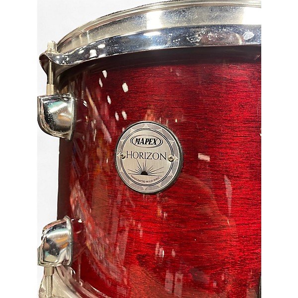 Used Mapex 5 Piece Horizon Transparent Cherry Drum Kit