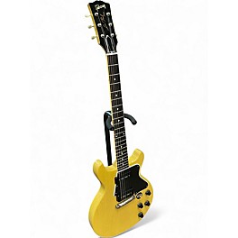 Used 2011 Gibson CUSTOM SHOP LES PAUL DOUBLE CUT P90S TV Yellow Solid Body Electric Guitar