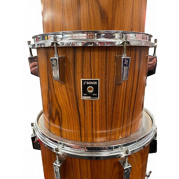 Used SONOR 5 Piece Rosewood Drum Kit Rosewood Drum Kit