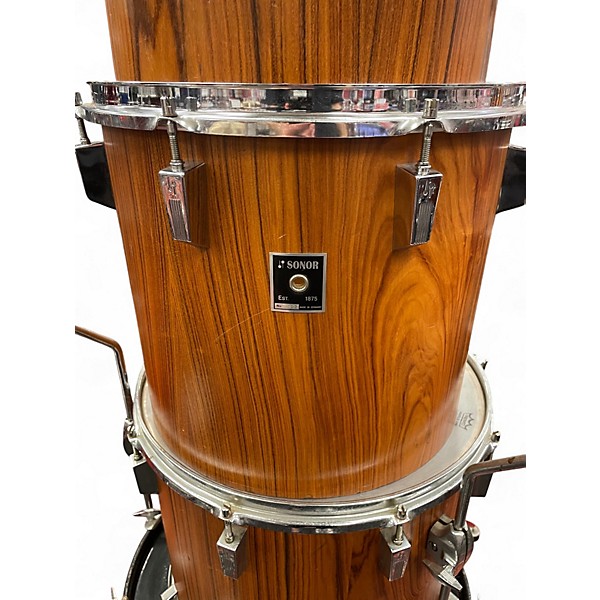 Used SONOR 5 Piece Rosewood Drum Kit Rosewood Drum Kit