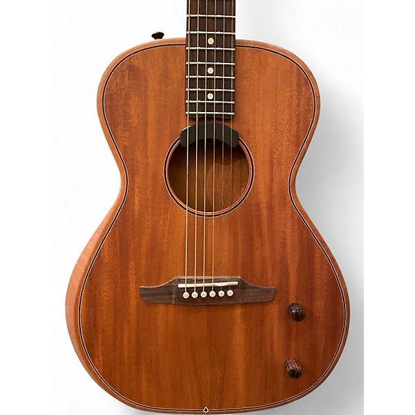 Used 2024 Fender Highway Parlor Mahogany Acoustic Electric Guitar