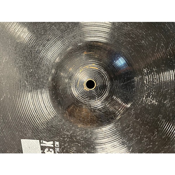 Used Zildjian 22in PITCH BLACK RIDE Cymbal
