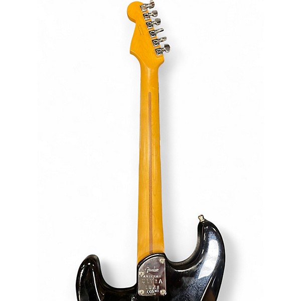 Used Fender American Ultra Luxe Stratocaster black sparkle Solid Body Electric Guitar